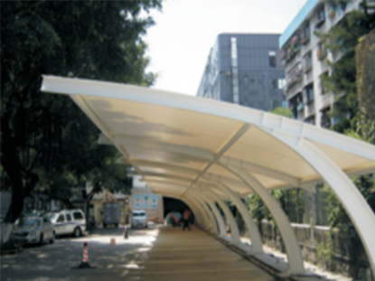 車(chē)棚膜結構