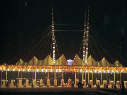 收費(fèi)站(zhàn)索膜膜結構