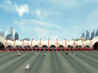 骨架式收費(fèi)站(zhàn)膜結構